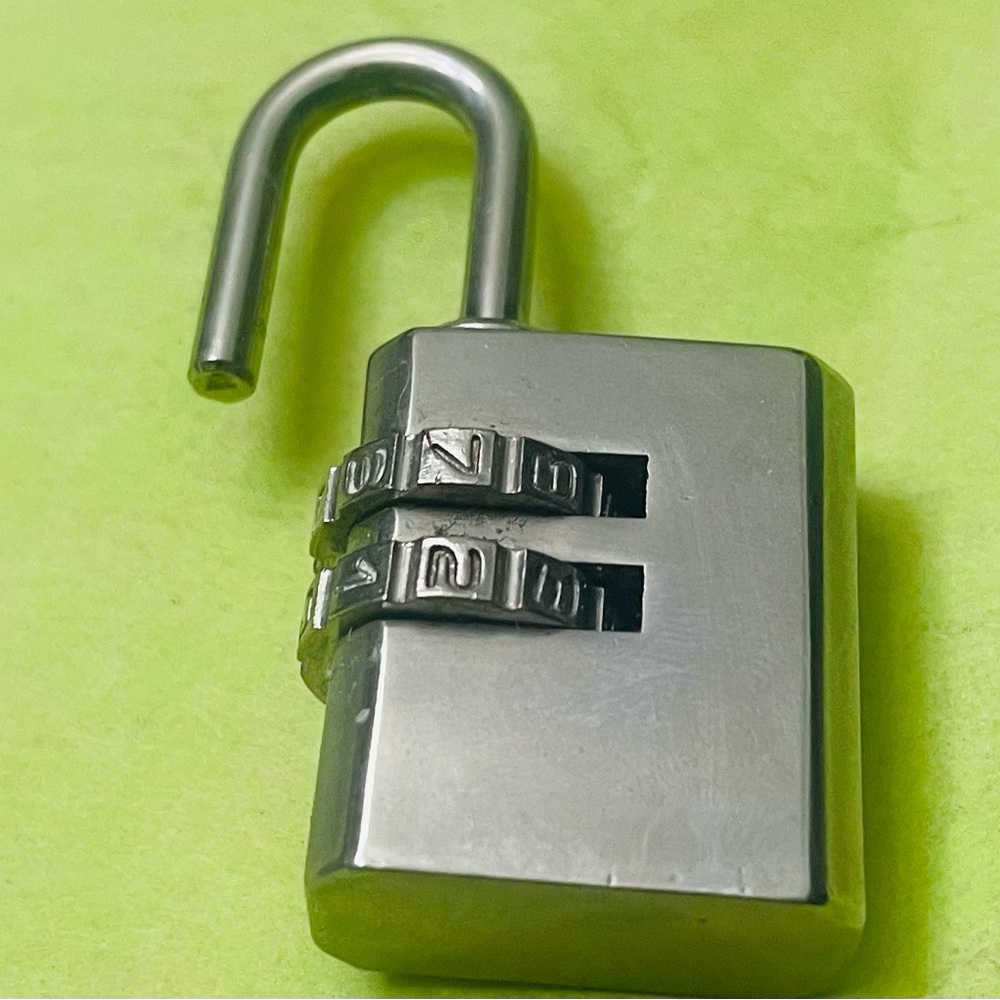 Prada Authentic Vintage Silver Combination Padlock - image 1